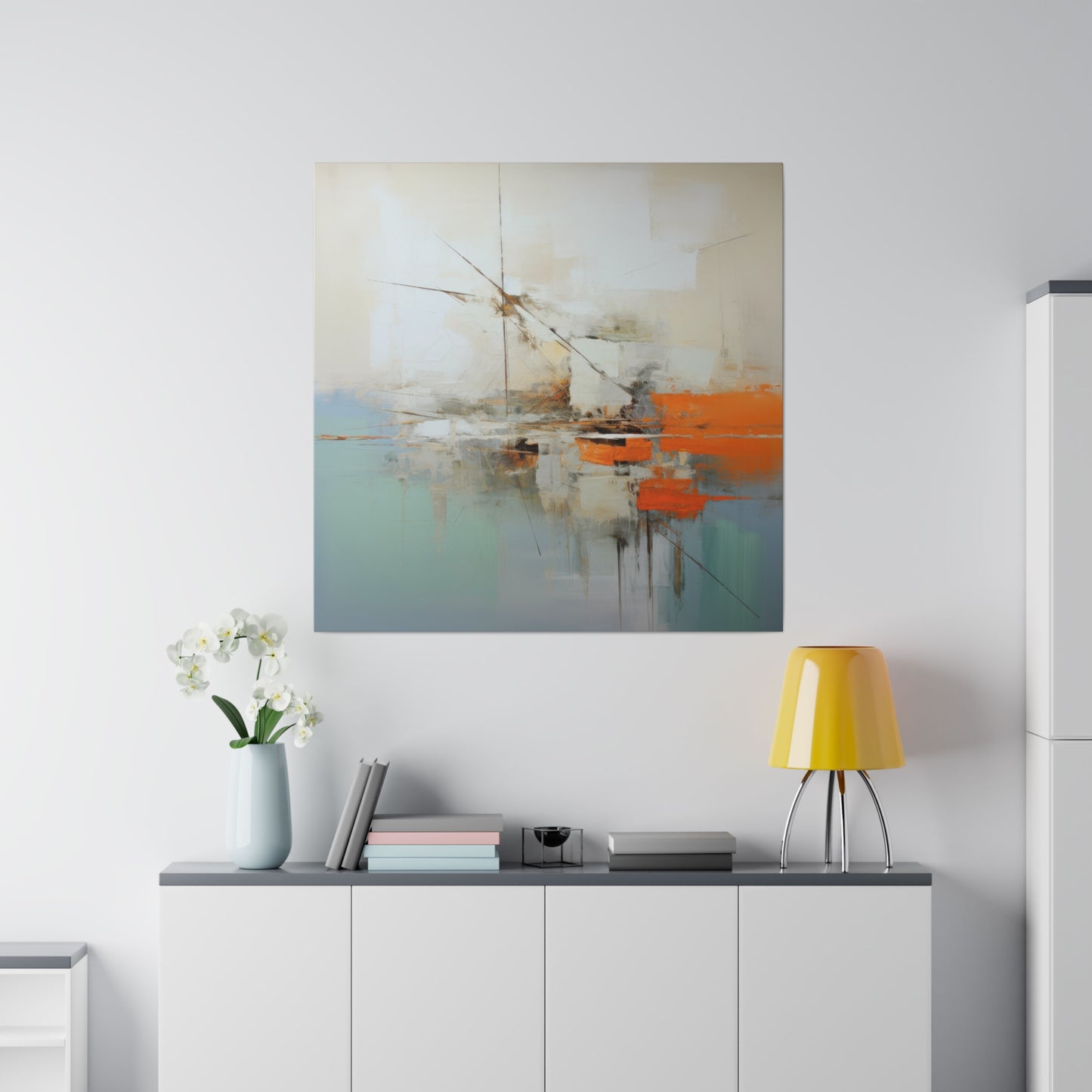 Tranquil Abstractions: Modern Serenity on Canvas