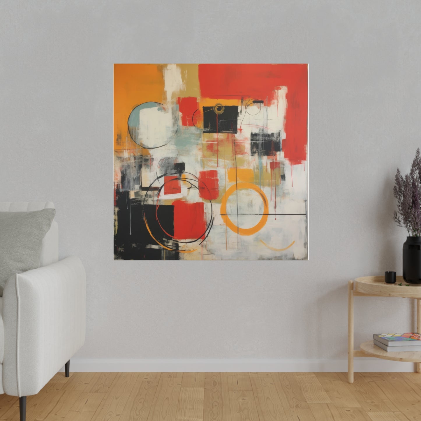 Circles of Life: Dynamic Abstract Canvas