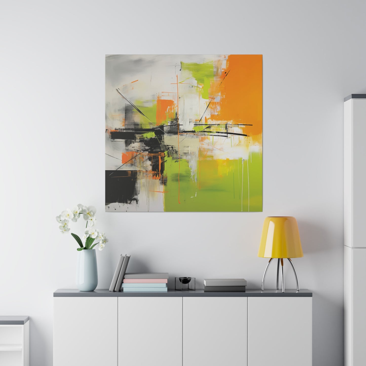 Vibrant Ascent: Abstract Energy on Canvas