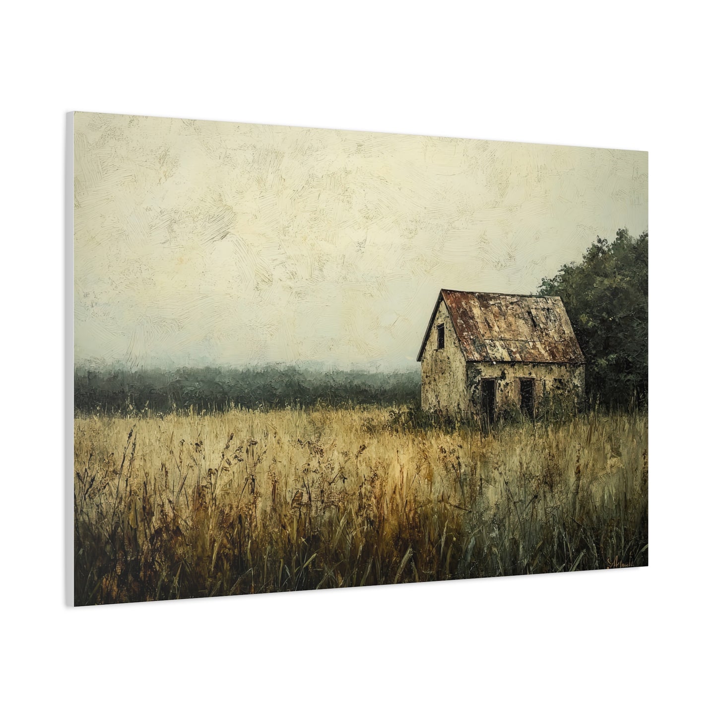 Rustic Abandoned Stone Cottage (W_033)