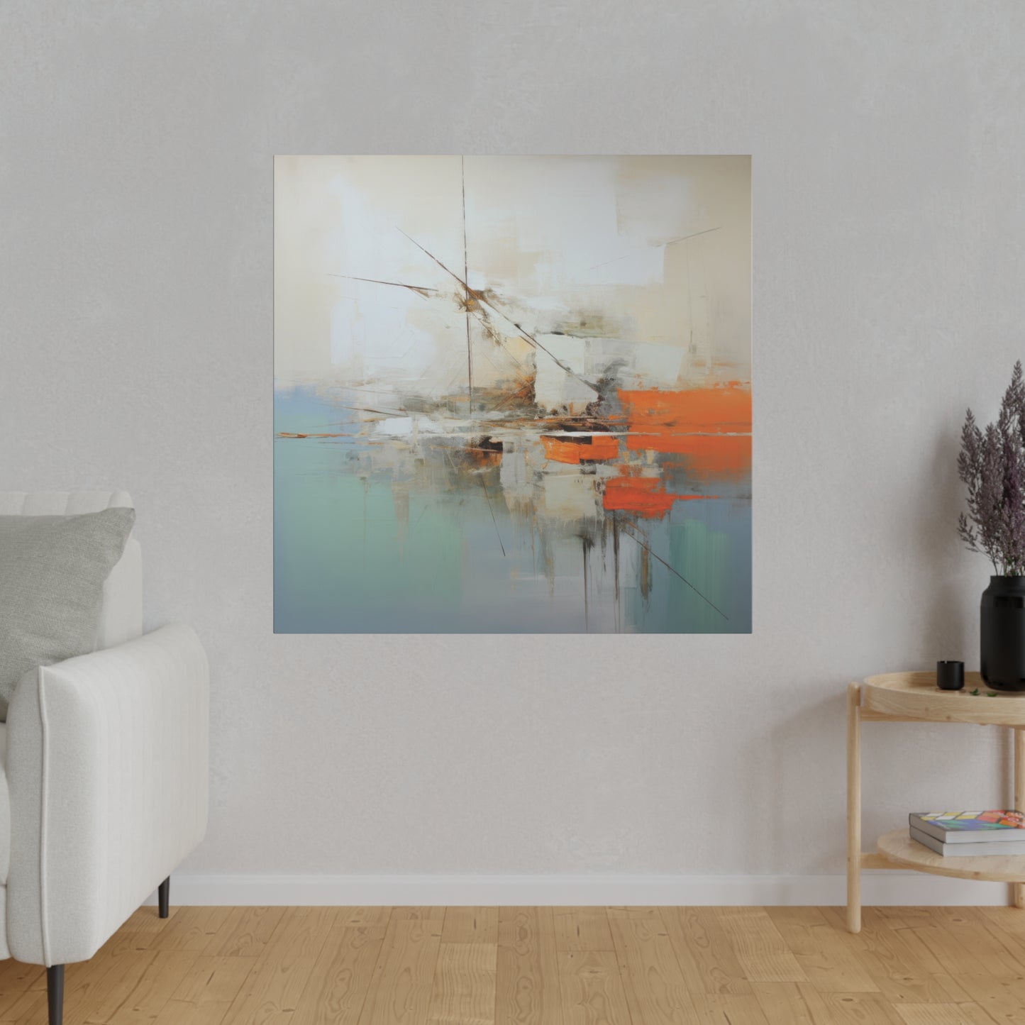 Tranquil Abstractions: Modern Serenity on Canvas