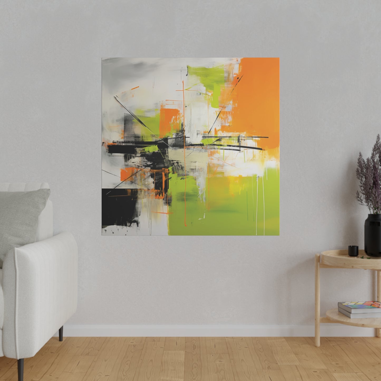 Vibrant Ascent: Abstract Energy on Canvas