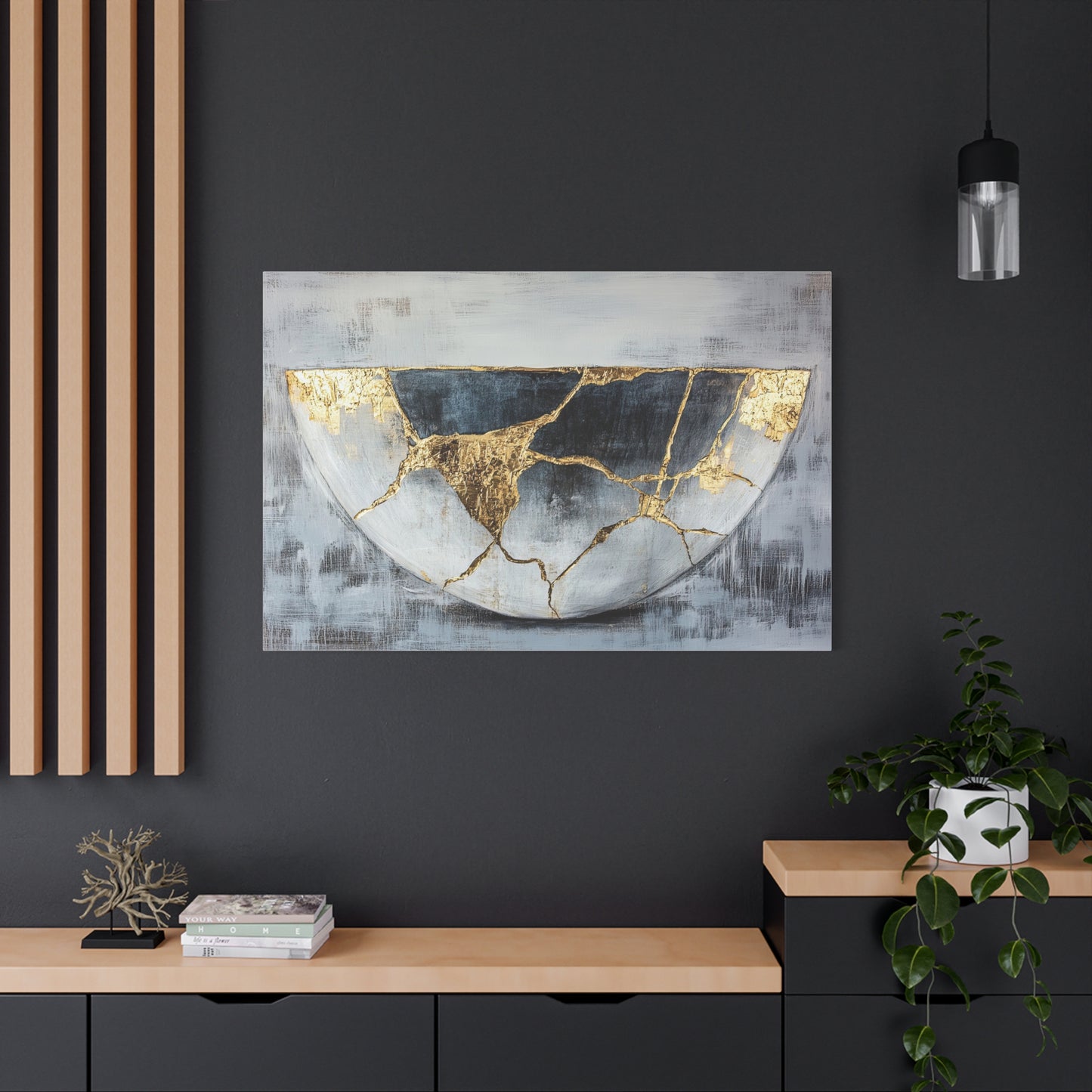 Kintsugi Golden Fractures Bowl (W_001)