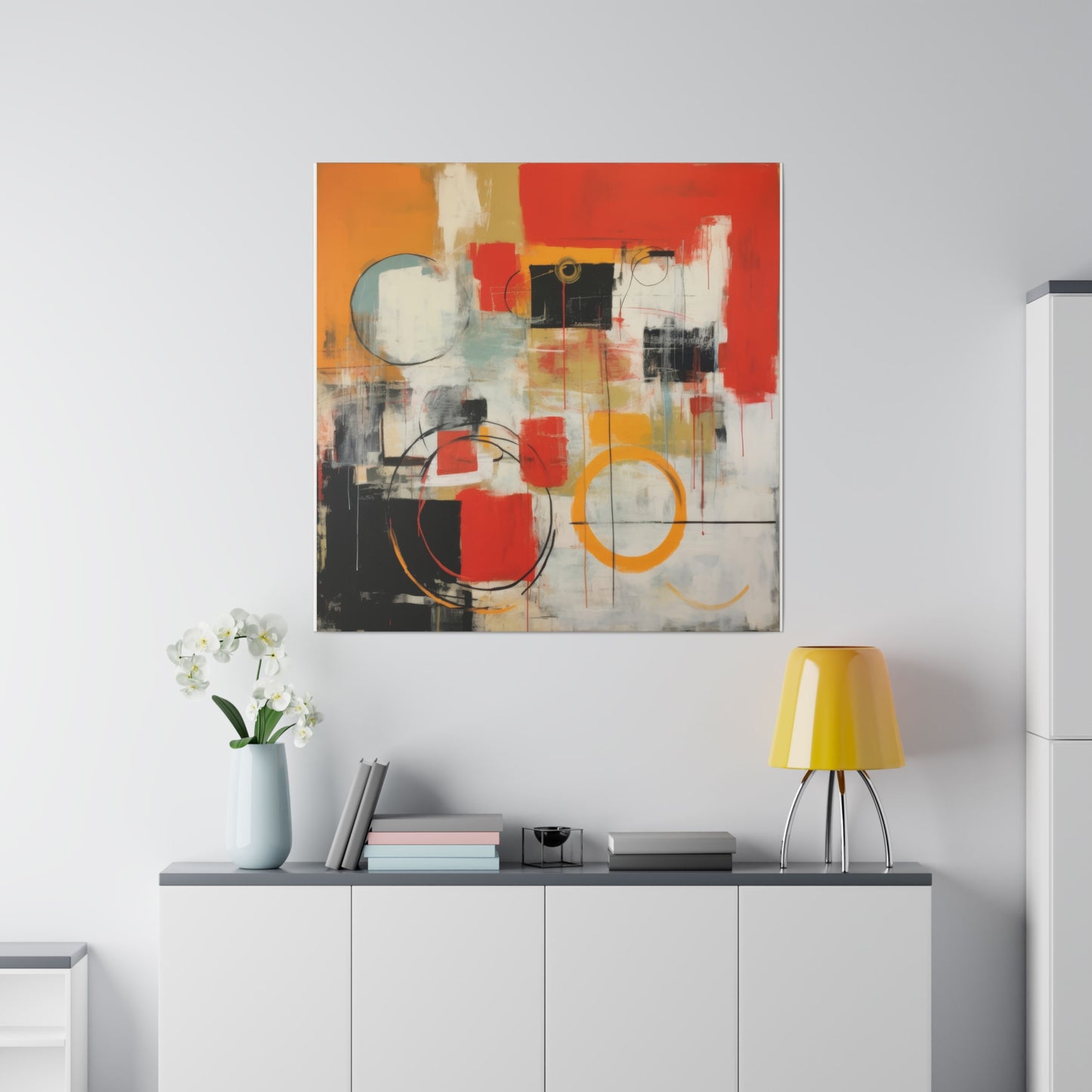Circles of Life: Dynamic Abstract Canvas