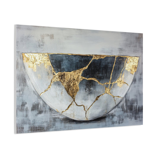 Kintsugi Golden Fractures Bowl (W_001)